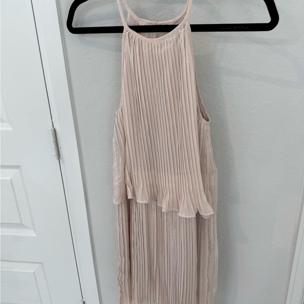 The Room Pink and Gold Peekaboo Dress